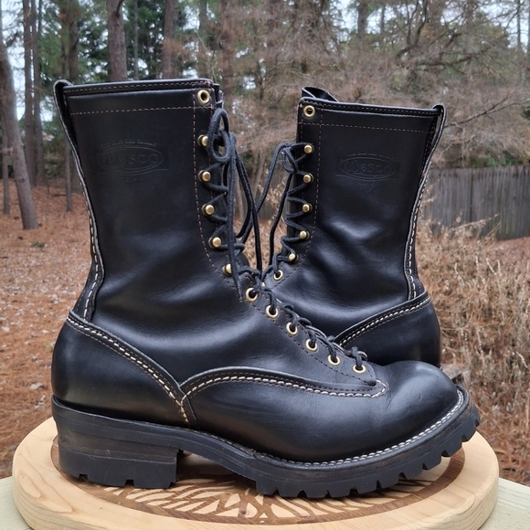 WESCO Other - WESCO Men's Jobmaster Steel Toe 10 Inch Black Leather Lace-To-Toe Boots Size 10